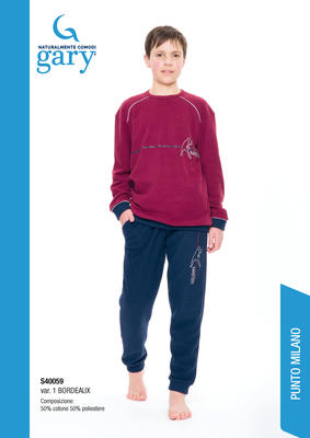 BOYS S/L PAJAMAS S40059 Tellini S.r.l. Wholesale Clothing